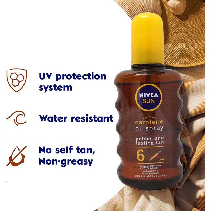 Nivea Carotene Tanning Oil Spray 200 mL