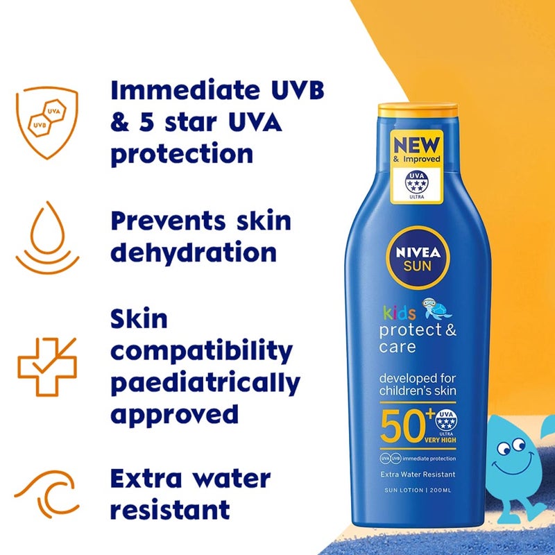 Nivea Sun Kids Very High SPF50+ Moisturising Sun Lotion 200 mL