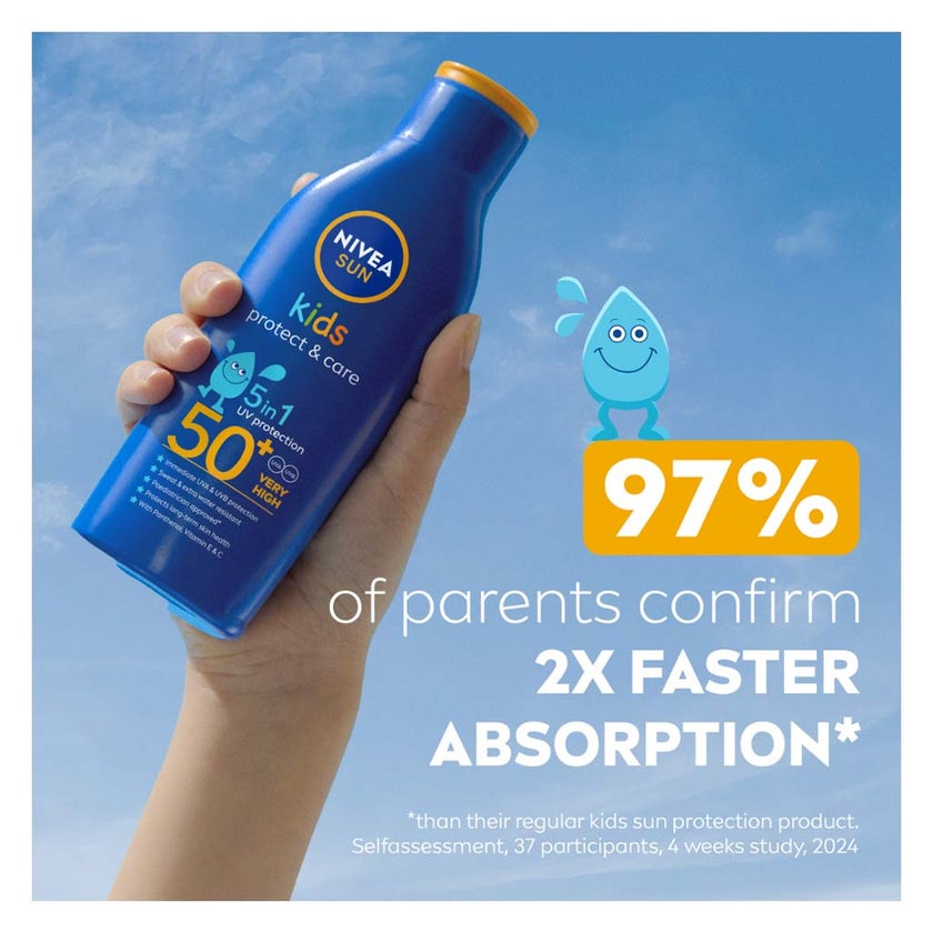 Nivea Sun Protect & Care SPF50+ Kids Sunscreen Lotion 200ml