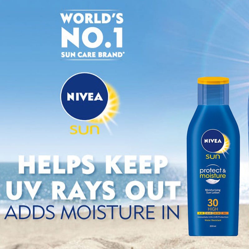 Nivea Sun SPF30 Moisturising Sun Lotion 200 mL