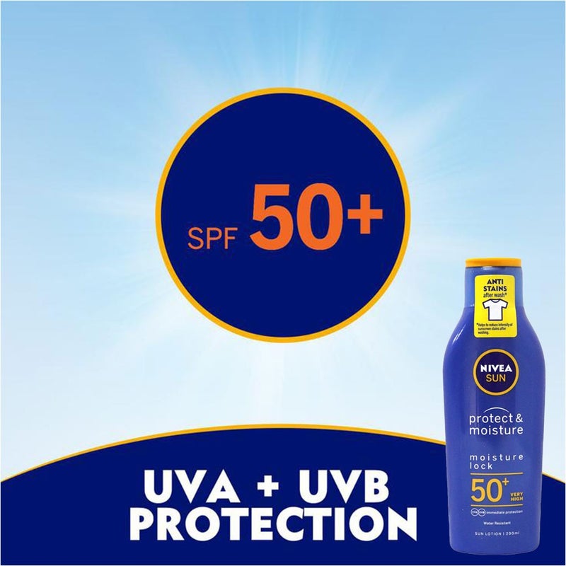 Nivea Sun Protect & Moisture Lotion SPF50+ 200 mL