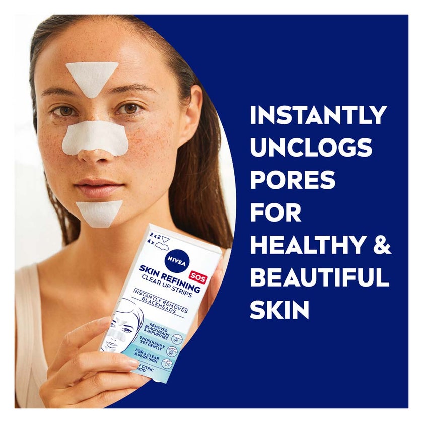 Nivea Skin Refining Blackheads Removal Strips, Pack of 6’s