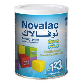 Novalac Genio 123 Stage 3 Toddlers Milk Formula For 1 To 3 Years Vanilla Flavour 400g