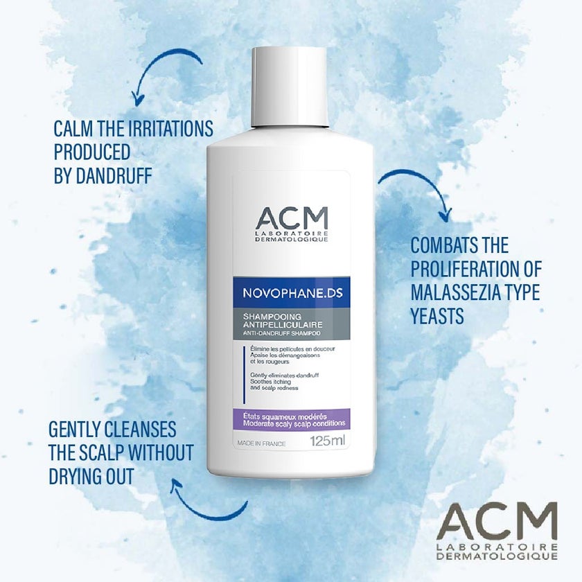 ACM Novophane DS Anti-Dandruff Shampoo For Scaly Scalp 125ml