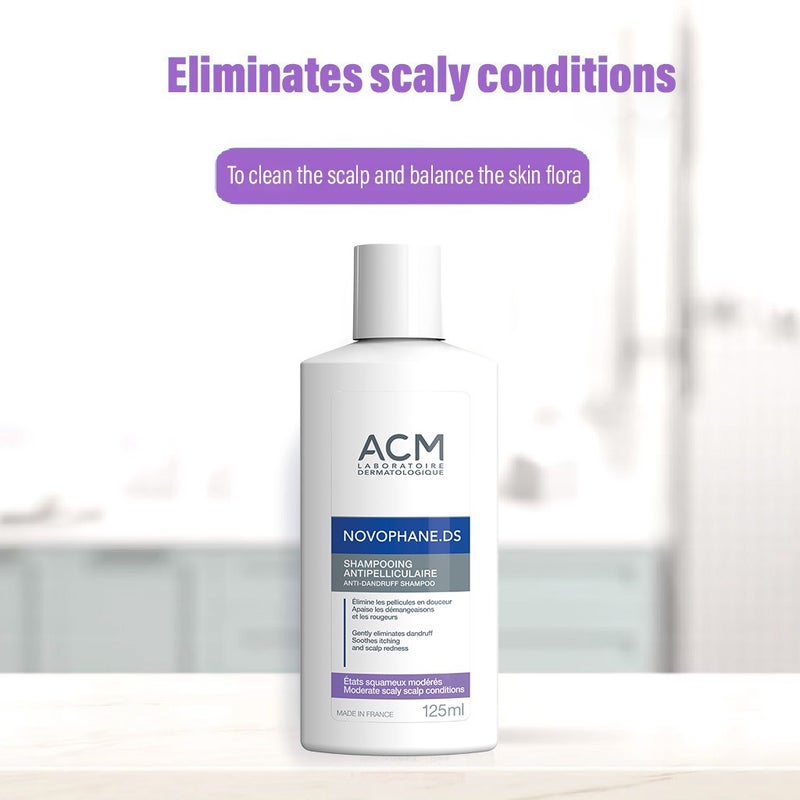 ACM Novophane DS Anti-Dandruff Shampoo For Scaly Scalp 125ml