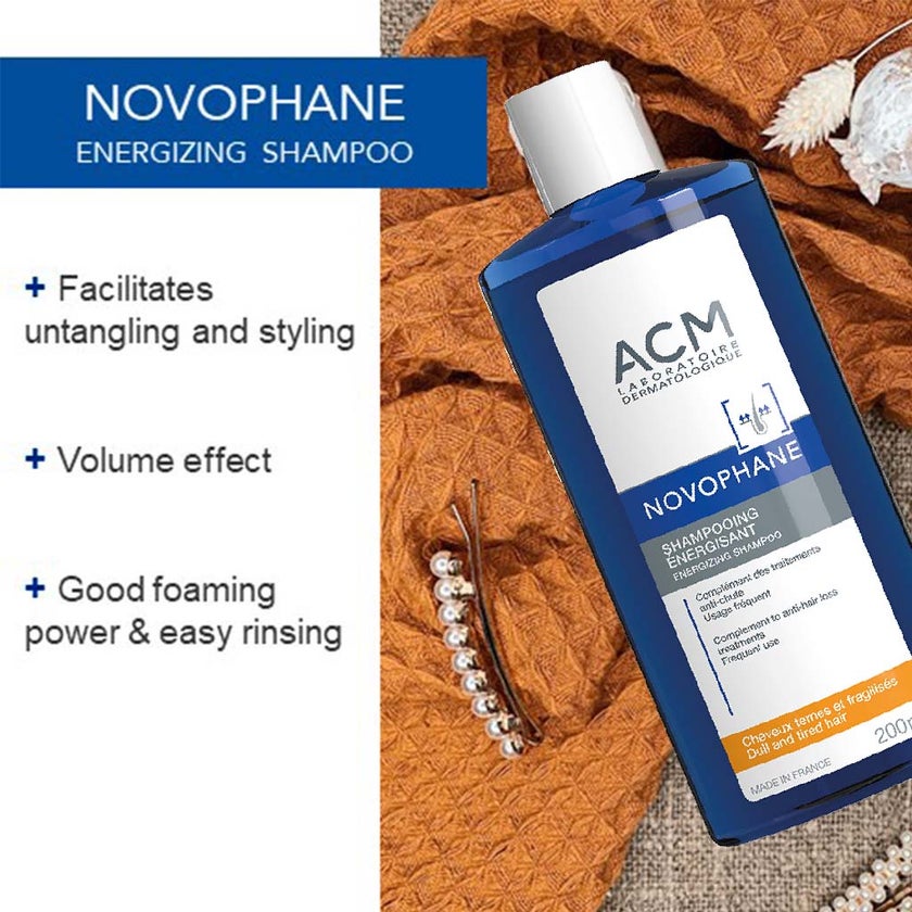 ACM Novophane Energizing Shampoo For Damaged, Dull & Weakened Hair 200ml