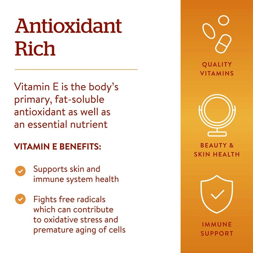 Now Vitamin E Liquid Drops, Plant Derived, For Antioxidant Support 30ml