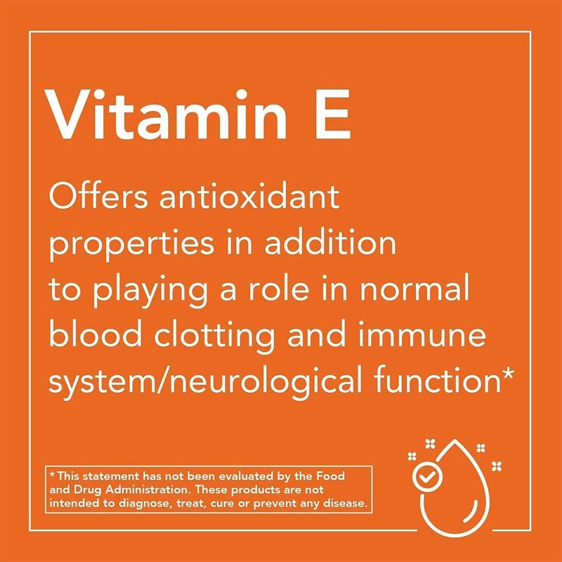 Now E-400 Vitamin E 400IU Antioxidant Softgel For Immune & Heart Support, Pack of 50's