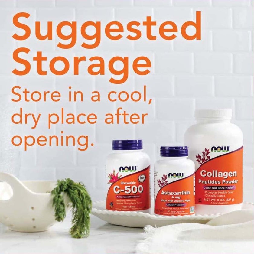 Now Folic Acid 800 mcg with Vitamin B12 Tablets, Pack of 250's