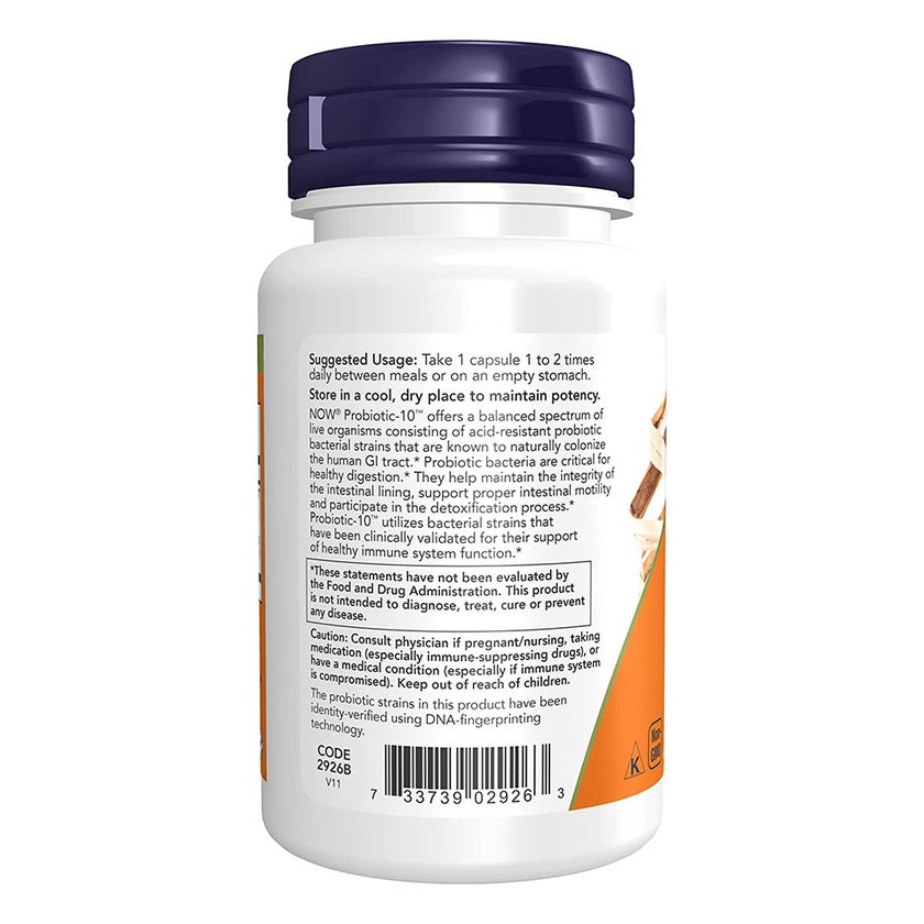 Now Probiotic-10 25 Billion CFU Capsules, Pack of 50's