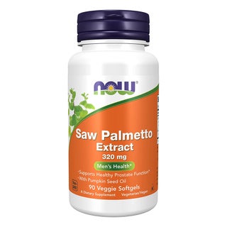 Now Saw Palmetto Extract 320mg Softgels For Men's Health & Healthy Prostate Function, Pack of 90's