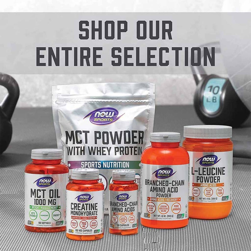 Now Whey Protein Isolate Protein Powder Unflavoured With BCAAs 1.2lbs