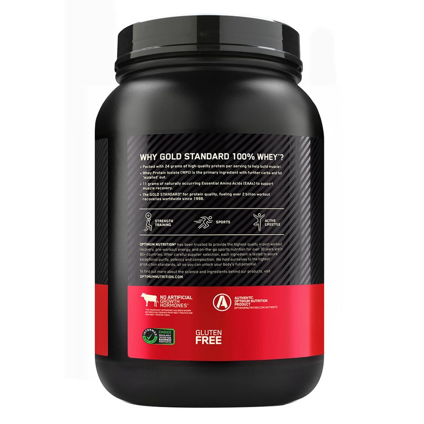 Optimum Nutrition Gold Standard 100% Whey Cookies & Cream Protein Powder 27 Servings