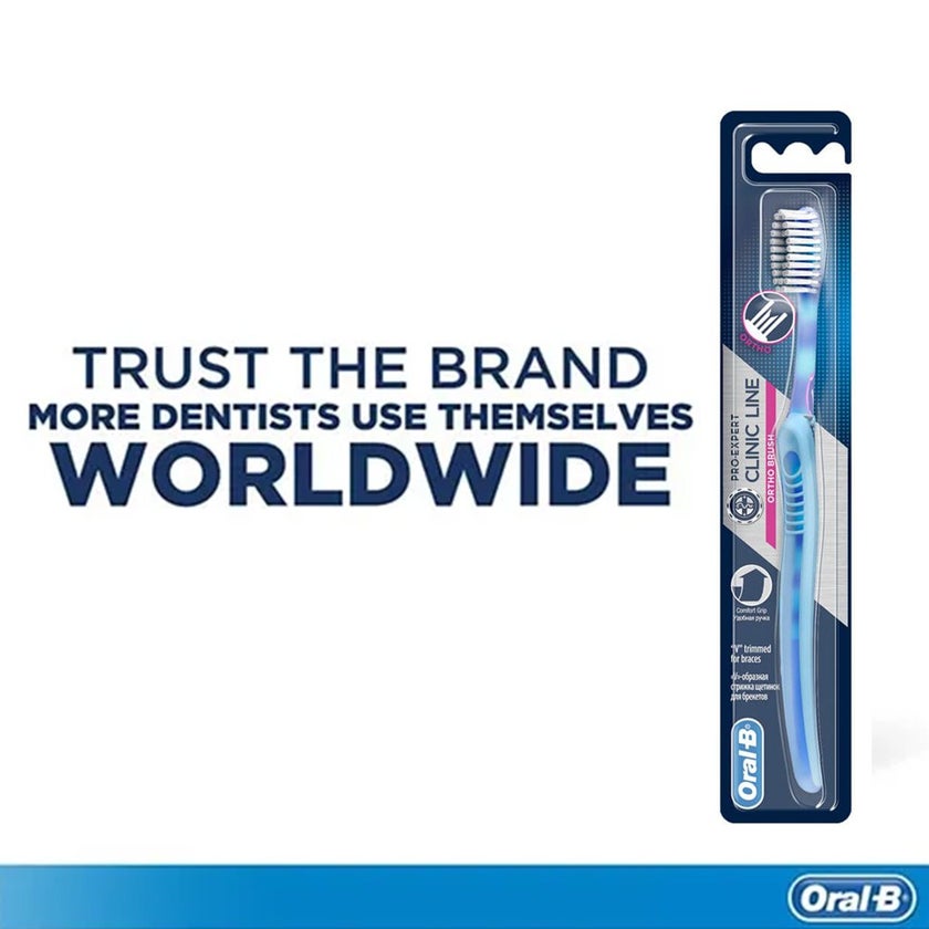 Oral-B Pro Expert Clinic Line Ortho Brush, Assorted Colours