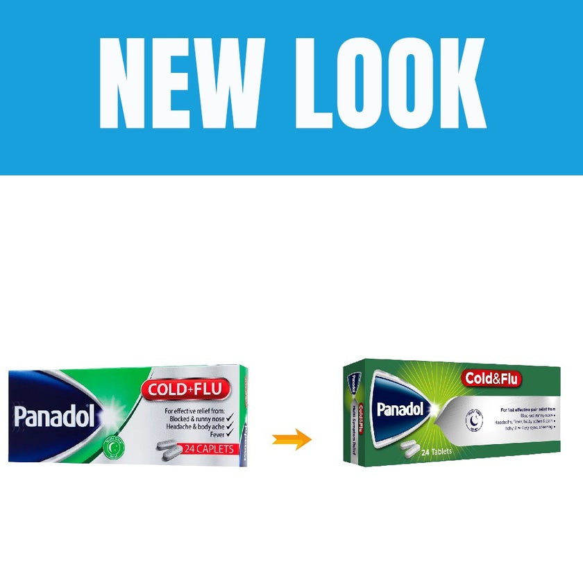 Panadol Cold & Flu - NIGHT Tablets For Fever, Cold & Flu, Pack of 24's