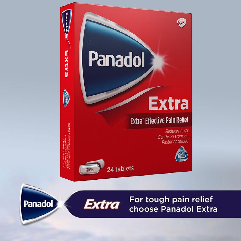 Panadol Extra Tablets For Fever And Pain Relief, Pack of 24's
