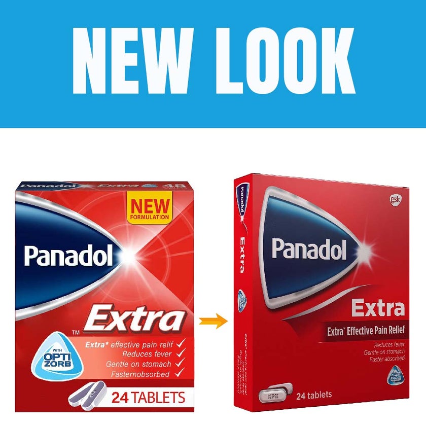 Panadol Extra Tablets For Fever And Pain Relief, Pack of 24's