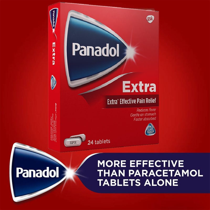Panadol Extra Tablets For Fever And Pain Relief, Pack of 24's