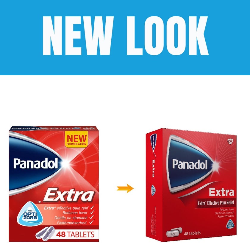 Panadol Extra Tablets For Fever And Pain Relief, Pack of 48's