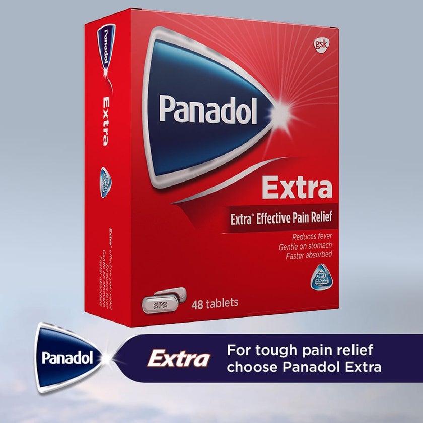 Panadol Extra Tablets For Fever And Pain Relief, Pack of 48's