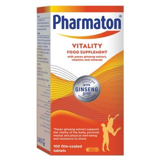 Pharmaton Vitality Multivitamins & Minerals Supplement Capsules with Ginseng, Pack of 100's