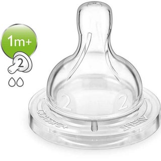 Philips Avent Silicone Teats 2 Holes 2's SCF632/27