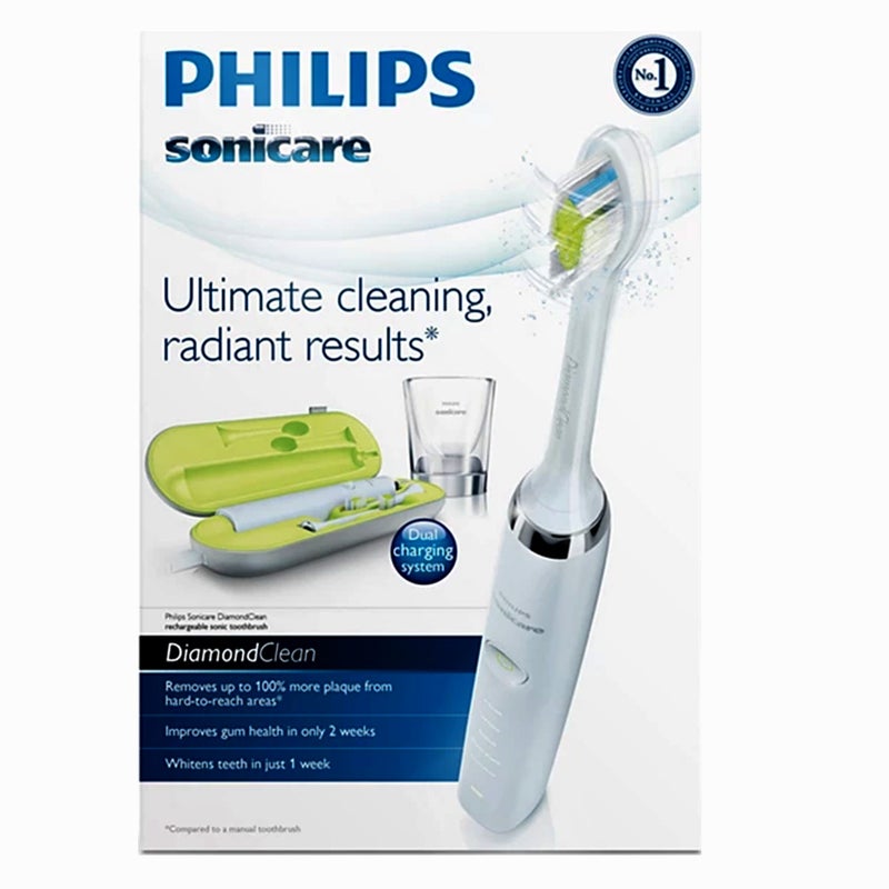 Philips Sonicare Diamond Clean Sonic Electric Toothbrush, HX9332/04, White, Certified UAE 3 Pin