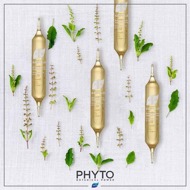 Phyto Huile D'ales Intense Hydrating Treatment 10ml Ampoules For Dry, Brittle & Damaged Hair, Pack of 5's