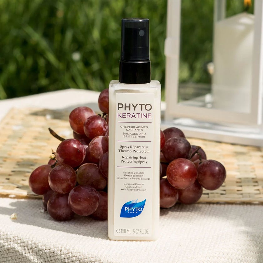 Phyto Phytokeratine Repairing Heat Protecting Leave-In Hair Spray For Damaged And Brittle Hair 150ml