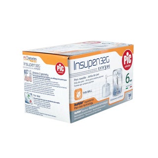 Pic Insupen Insulin Needles G32 6 mm 100's