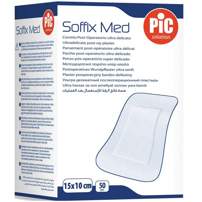 Pic Soffix Med Plaster 15cm X 10cm 50's