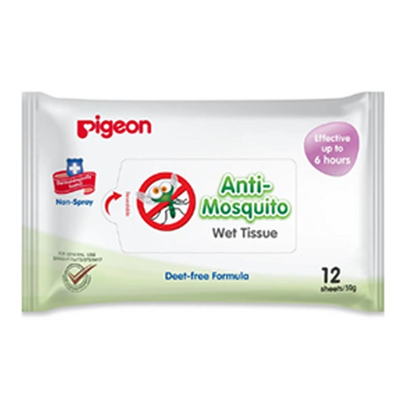Pigeon Anti-Mosquito Baby wet Tissues 12 sheets