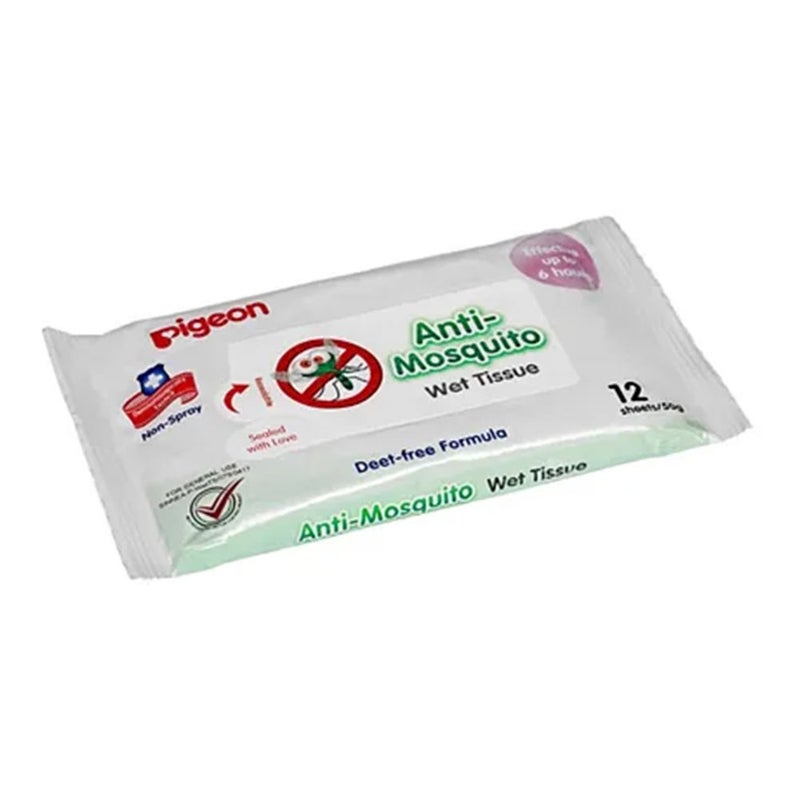 Pigeon Anti-Mosquito Baby wet Tissues 12 sheets