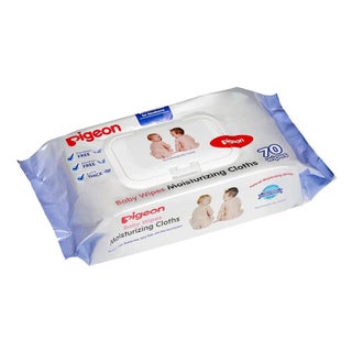Pigeon Baby Wipes Moisturizing Cloths 70's