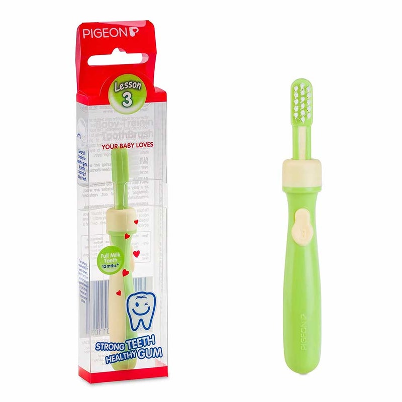 Pigeon Lesson 3 Green Training Toothbrush 1's