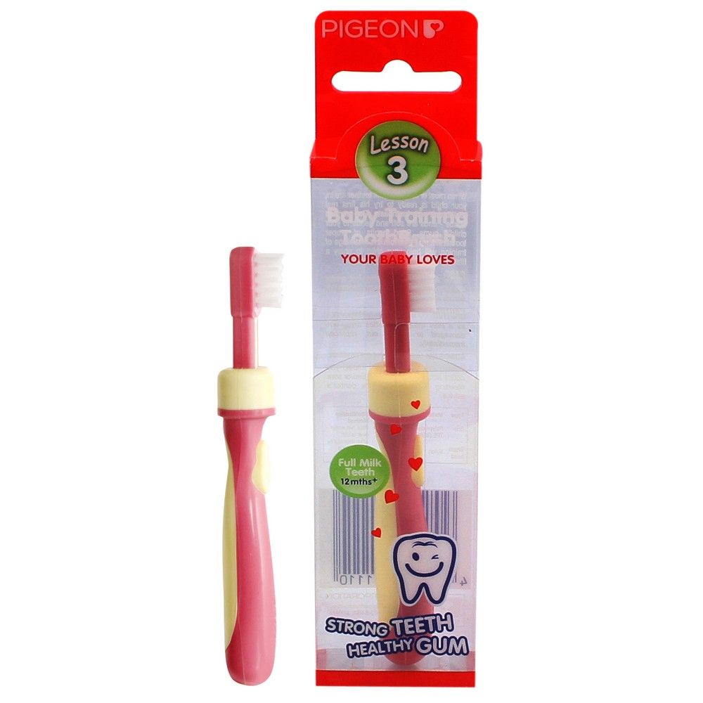Pigeon Lesson Training Tooth Brush Pink 10111 myAster