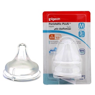 Pigeon Peristaltic Plus Nipple M 2's Blister 01868