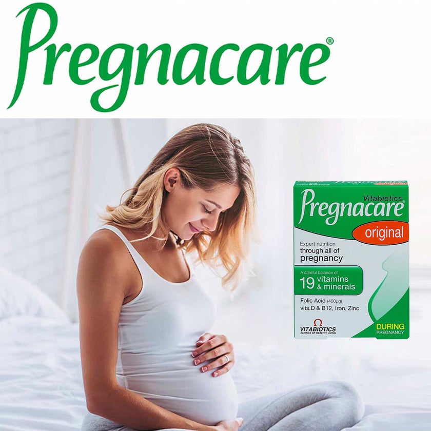 Vitabiotics Pregnacare Original Pregnancy Supplement Tablets With Folic Acid & Iron, Pack of 30's