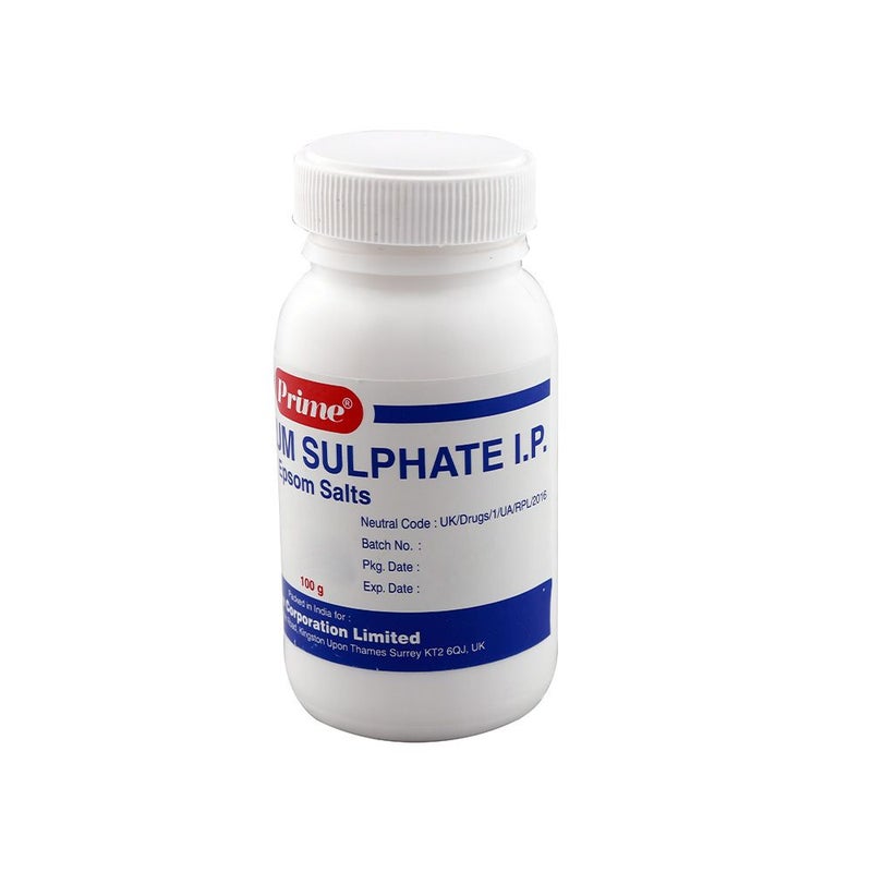 Prime Magnesium Sulphate I.P. Epsom Salt 100 g