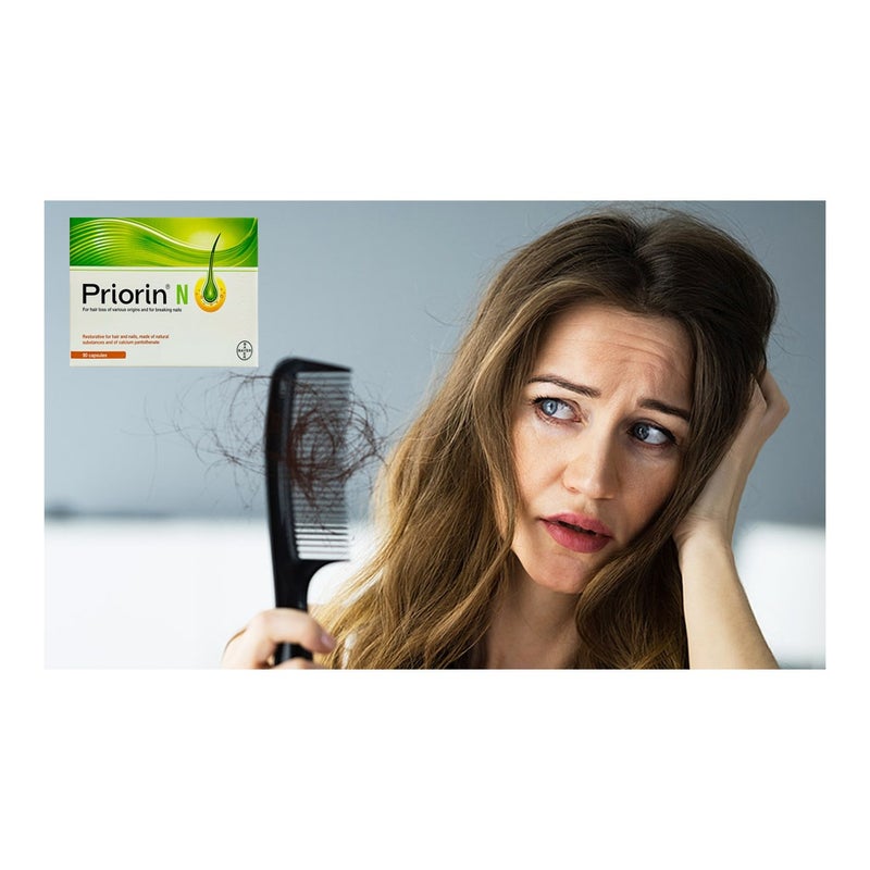 Priorin N Capsules, Hair Loss Supplement, Pack of 90's