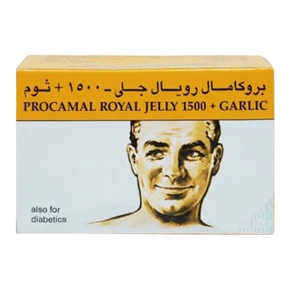 Procamal Royal Jelly 1500+ Garlic Capsules 30's