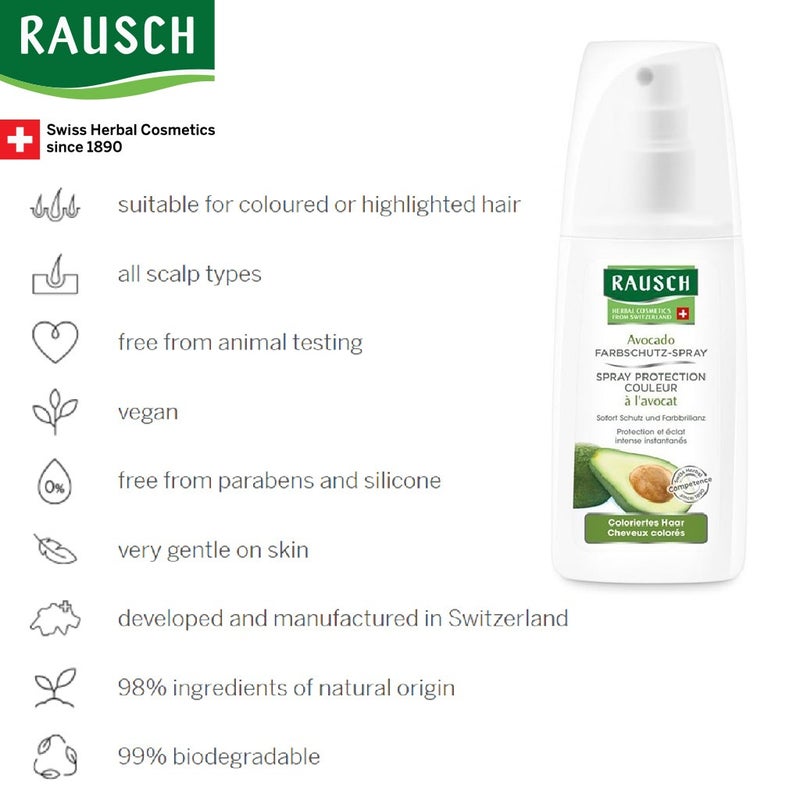 Rausch Avocado Hair Color Protecting Spray Conditioner For Colored Hair 100ml