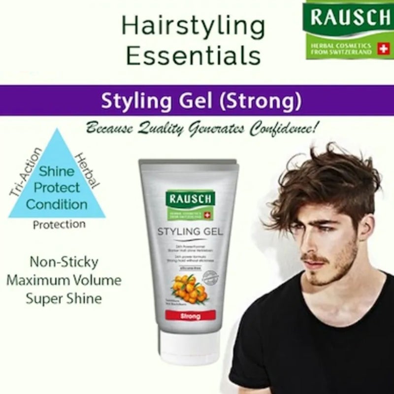 Rausch Silicone-Free Strong Hair Styling Gel 150ml