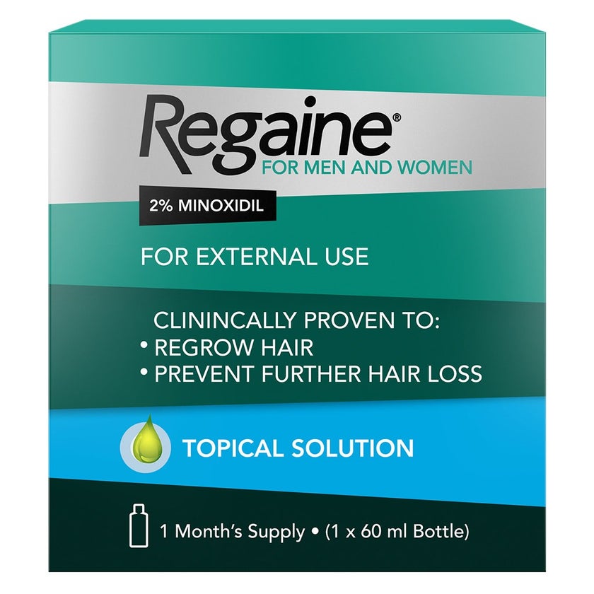Regaine 2% For Men & Women Topical Hair Regrowth Solution 60ml
