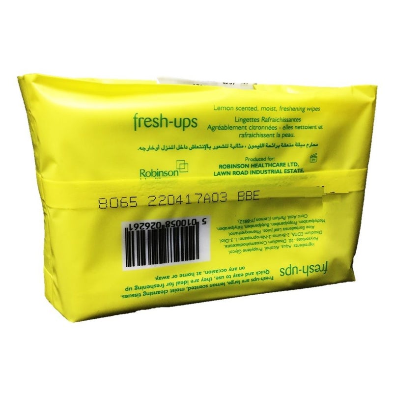 Robinson Fresh-Ups Citrus Lemon Wipes 20's