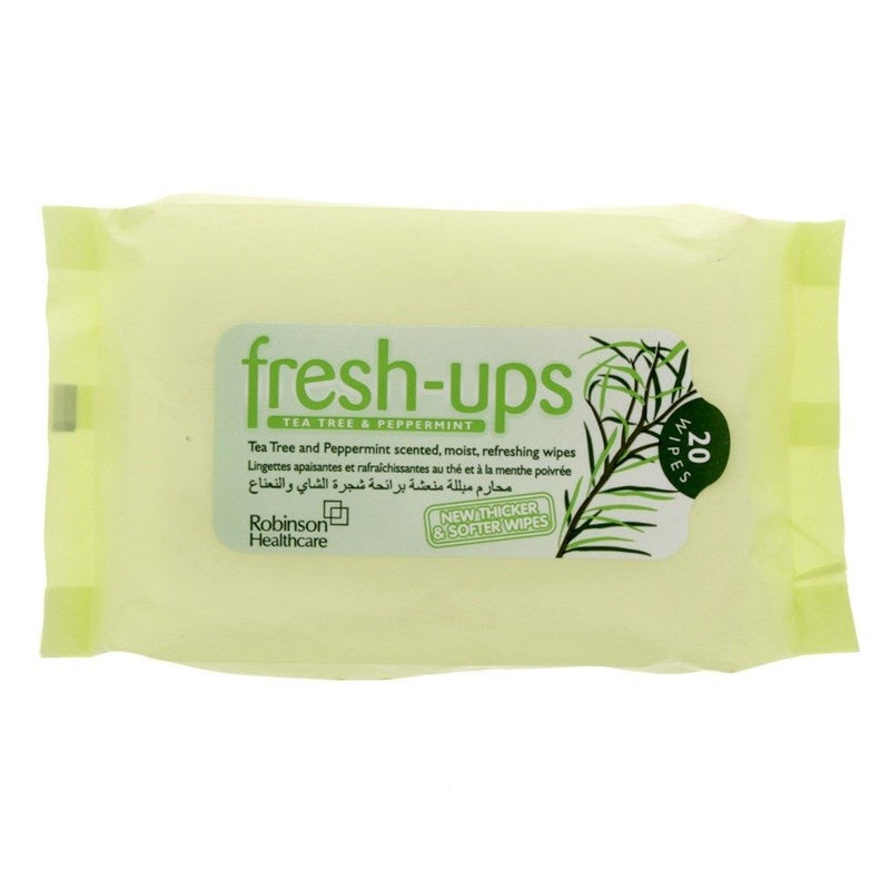 Robinson Fresh-Ups Tea Tree & Peppermint Wipes 20's