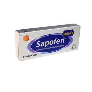 Sapofen Cold and Flu Tablets, Pack of 20's