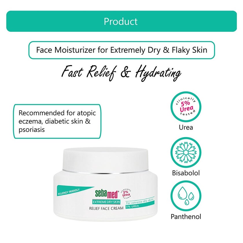Sebamed 5% Urea Relief Face Cream 50ml