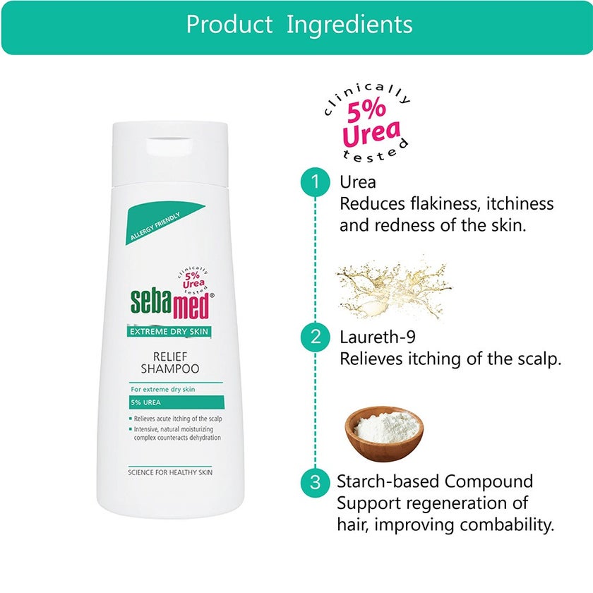 Sebamed 5% Urea Relief Shampoo 200ml