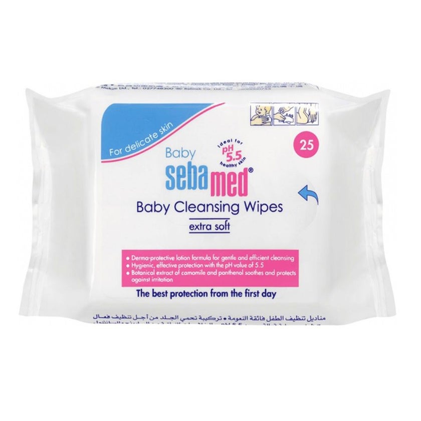 Sebamed Baby Cleansing Wipes, Pack of 25's